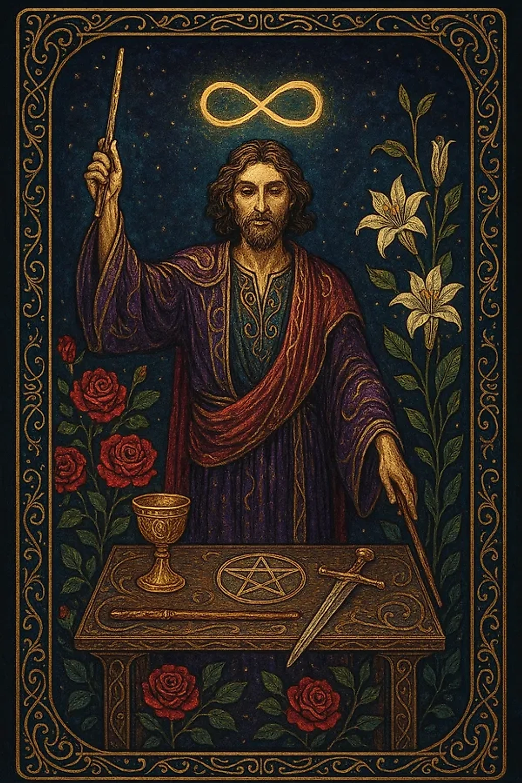 An original Esoteric Eye tarot card