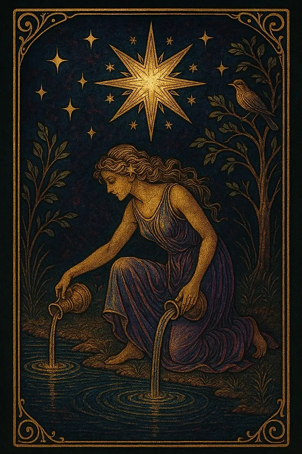 An original Esoteric Eye tarot card